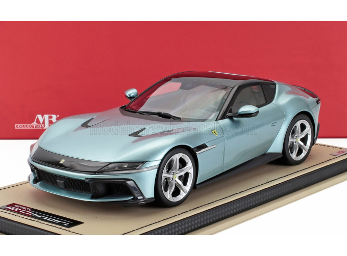 FERRARI 12cilindri Coupe V12 830cv (2024) - Con Vetrina - With Showcase, Celeste Trevi - Light Blue Met