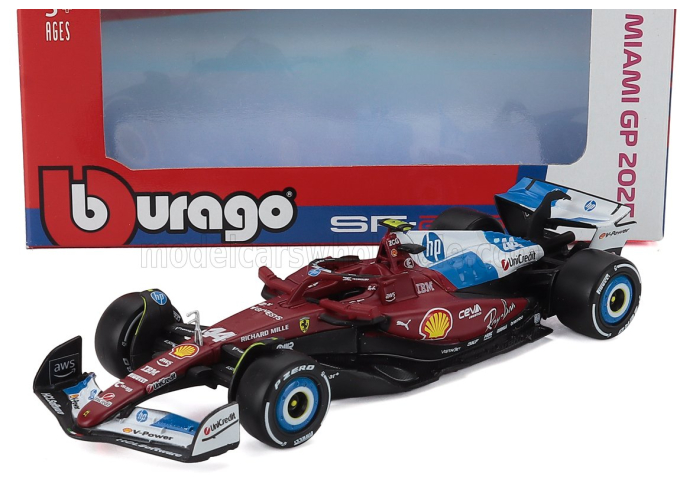 FERRARI F1 Sf-25 Team Scuderia Ferrari Hp №44 Miami Gp (2025) Lewis Hamilton, Red White Blue