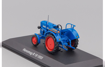 HANOMAG R19 Tractor Truck 1955- Con Vetrina - With Showcase, blue / red