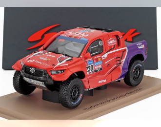 TOYOTA Hilux Pick-up Team Overdrive Toyota №230 3rd Rally Dakar (2023) Lucas Moraes - Timo Gottschalk, Red Purple