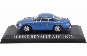 RENAULT Alpine A110 1973 - Silver Wheels, Blue Met