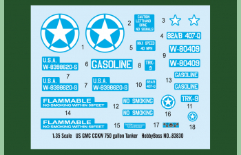 Сборная модель GMC CCKW 750 gallon Tanker