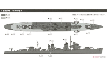 Сборная модель Эсминец Императорского флота Японии AKIGUMO