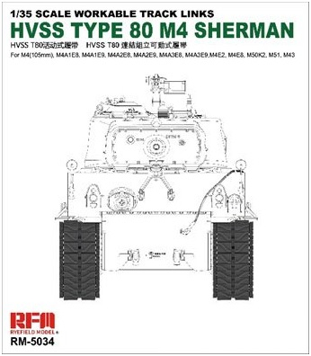 HVSS Type 80 track - M4 Sherman