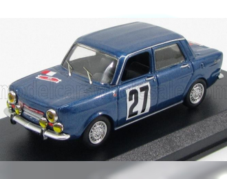 SIMCA Abarth 1150 4-door N 27 Rally De Franche-comte' 1967, Blue