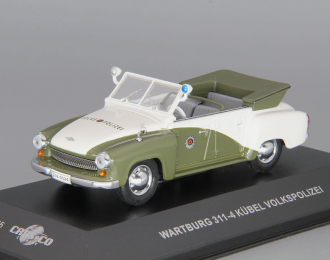 WARTBURG 311-4 Kubel Volkspolizei (1957), white / green