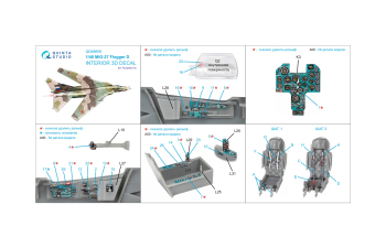 3D Декаль интерьера кабины MiGG-27 (Трубач)