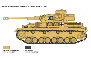 Сборная модель Немецкий средний танк Pz.Kpfw. IV Ausf. F1/ F2/ G ранний с экипажем на отдыхе