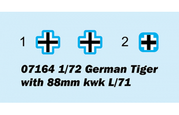 Сборная модель Немецкий тяжелый танк "ТИГР" с 88mm kwk L/71