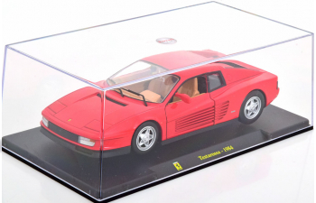 FERRARI Testarossa (1984) - Con Vetrina - With Showcase, red