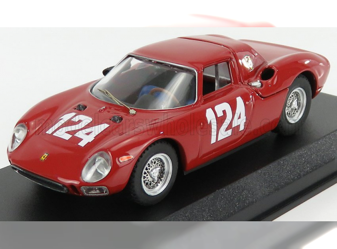 FERRARI 250lm Coupe N124 Winner Mugello Gp (1965) M.Casoni - G.Nicodemi, Red