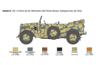 Сборная модель HORCH 901 Kft. Typ 40 Open Fruhen Ausf (1940) (подарочный набор)