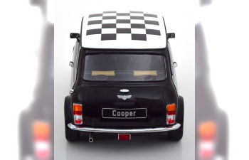 MINI Cooper RHD, black white Chequered Flag