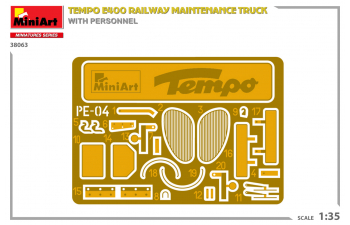 Сборная модель TEMPO E400 Railway Truck 3-wheels 