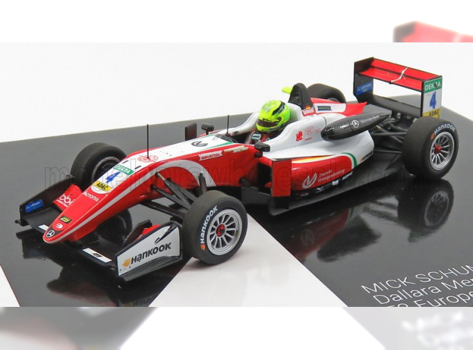 DALLARA F3 F317 Mercedes Team Prema Theodore Racing N 4 Season Mick Schumacher 2018 Formula3 Champion, Red White