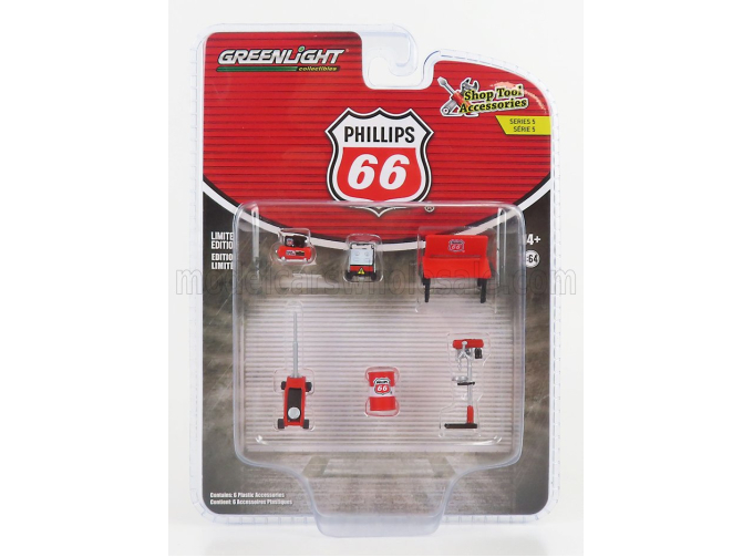 ACCESSORIES SET OFFICINA GARAGE PHILLIPS TOOL SET, RED