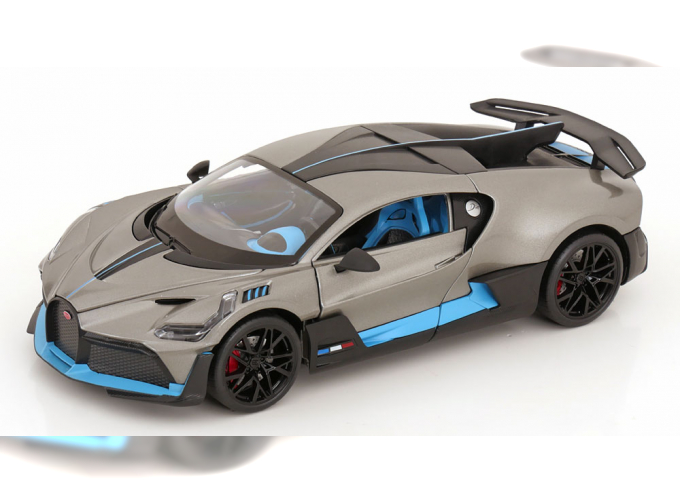 BUGATTI Divo (2018-2021), grey metallic / light blue- black