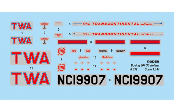 Сборная модель Самолет Boeing 307 Stratoliner