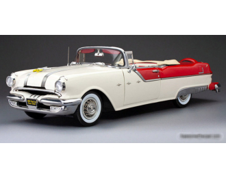 PONTIAC Star Chief Open Convertible (1955), Bolero Red/Castle Gray