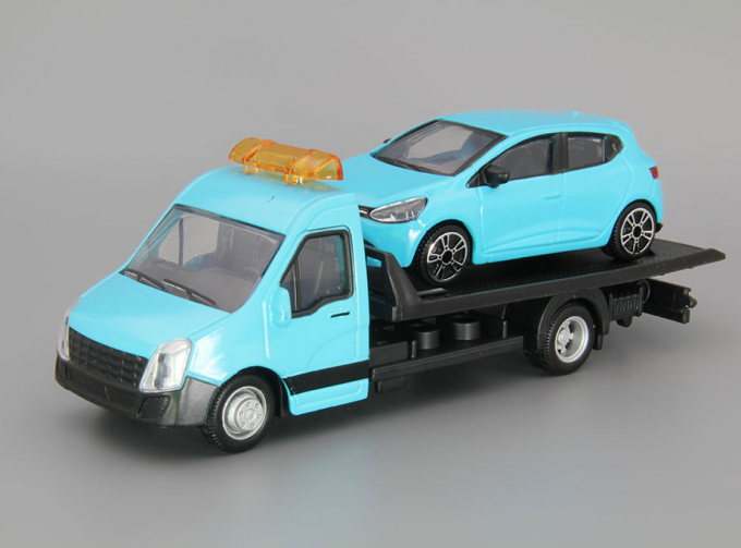 MERCEDES-BENZ Sprinter Soccorso Stradale + RENAULT Clio, blue