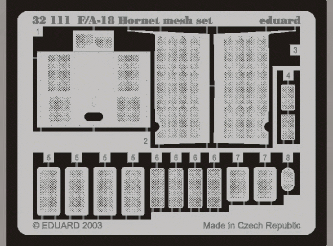 Фототравление для F-18 mesh set