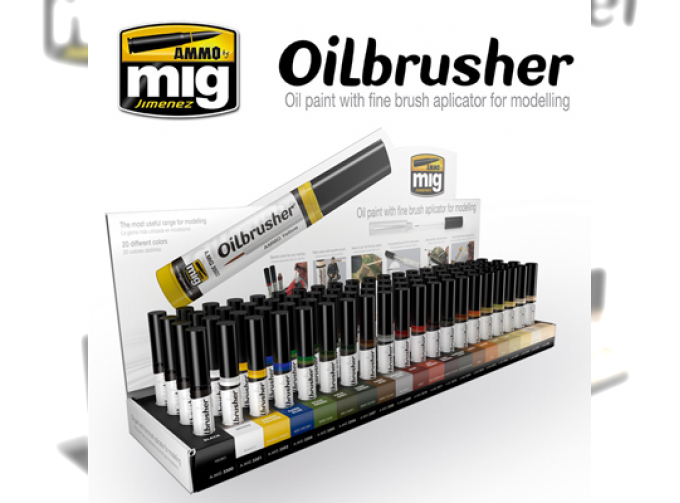 Oilbrushers DISPLAY Nº1 (20 Colors x 4 pcs. each) – Discount Included