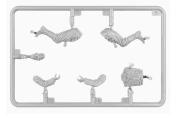 Сборная модель фигурки немецких офицеров и военных водителей / FIGURES German Officiers Military And Drivers