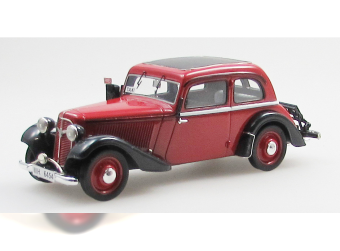 ADLER Trumpf Junior 2 door sedan Leipzig taxi (1934-41), red/black