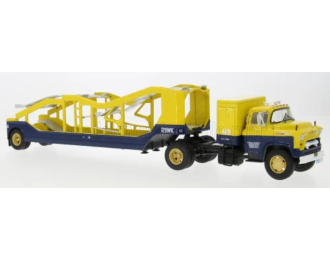 CHEVROLET 9700 LCF TRUCK CAR TRANSPORTER (1948), yellow/blue