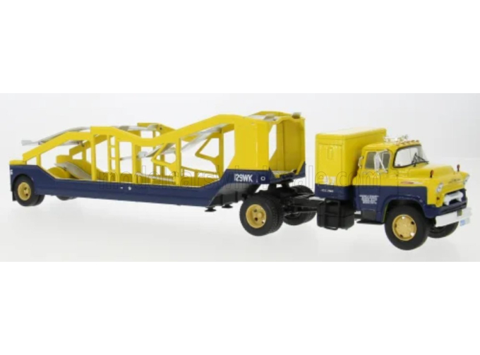 CHEVROLET 9700 LCF TRUCK CAR TRANSPORTER (1948), yellow/blue