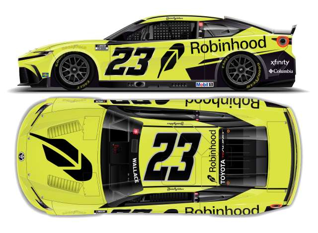 Toyota Camry XSE #23 Bubba Wallace *Robinhood*, yellow/black 2026