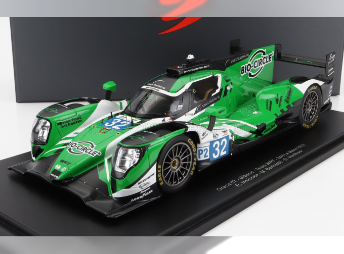 ORECA Gibson 07 Gk428 4.2l V8 Team Wrt №32 24h Le Mans (2022) R.Ineichen - M.Bortolotti - D.vanthoor - Con Vetrina - With Showcase - Special Box, Green White