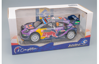 FORD Puma Rally1 Red Bull Team Ford World Rally M-sport N19 Winner Rally Montecarlo (2022) S.Loeb - I.Galmiche, Purple Yellow Black