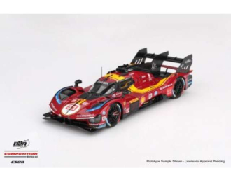  FERRARI 499P #51 Ferrari AF Corse WEC Qatar 1812KM 3nd (2025), red/yellow 