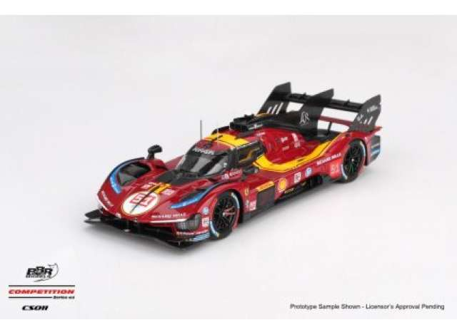  FERRARI 499P #51 Ferrari AF Corse WEC Qatar 1812KM 3nd (2025), red/yellow 