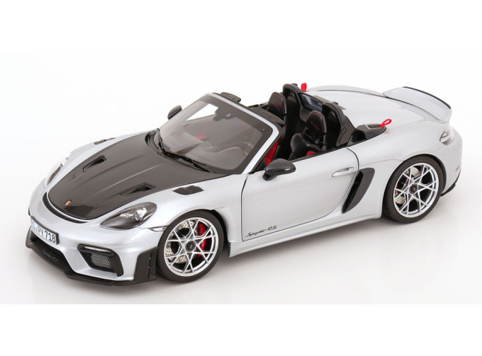 PORSCHE 718 (982) Spider Rs Weissach Package (2023), Silver Met