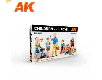 Комплект для сборки фигурок мальчиков Children SET 1: Boys