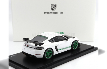 PORSCHE 718 (982) Cayman Gt4 Rs (2021) - Con Vetrina - With Showcase, White Black