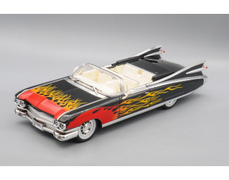 CADILLAC Eldorado 59 чёрный, пламя, 24 см.