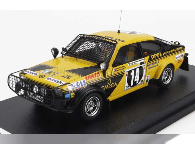 OPEL Kadett Gt/e (night Version) N14 Rally Safari (1976) R.Aaltonen - W.P.Piltz, Yellow Black