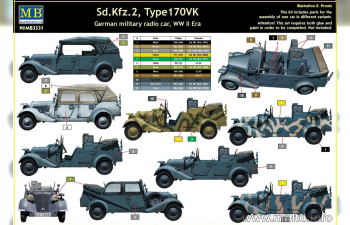 Сборная модель Sd.Kfz. 2 Type 170VK, немецкий военный автомобиль