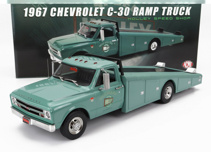 CHEVROLET C-30 Truck Ramp Car Transporter Holley Speed Shop (1967), Green