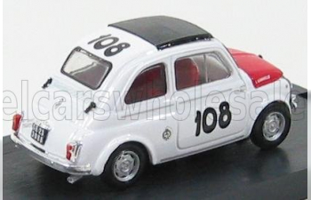 FIAT 500 595 Abarth N108 Trofeo Italiano Turismo Winner Coppa Gallega (1965) Leonardo Durst, White Red