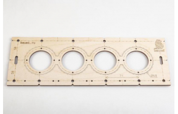 Шаблон для сверления подрозетников 68мм, толщина 4мм (набор 5 штук)