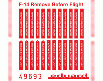 Фототравление F-14 Remove Before Flight SUPER FABRIC