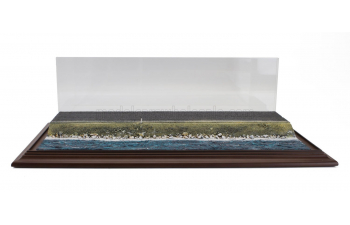 VETRINA DISPLAY BOX Diorama Base Strada Litorale Lungh.lenght Cm 57.0 X Largh.width Cm 30.0 X Alt.height Cm 2.5 - Sea Side Base - Cover Lungh.lenght Cm 52.0 X Largh.width Cm 25.0 X Alt.height Cm 16.5, Various