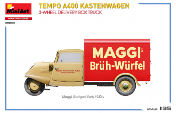 Сборная модель TEMPO A400 Lieferwagen 3-wheels Goldina Truck 1962