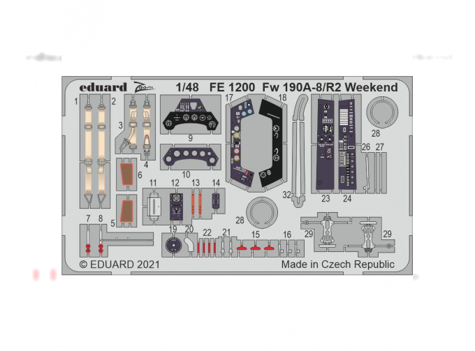 Фототравление для Fw 190A-8/ R2 Weekend