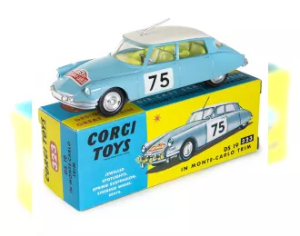 CITROEN DS 19 №75, Rally Monte Carlo (1965), light blue