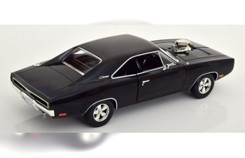 DODGE Charger with blown engine (1970), black